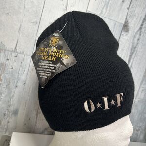 OIF Embroidered stocking hat NEW black